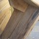 Raw light wood bench