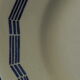 6 flat plates in earthenware from SAINT AMAND. Blue decoration.