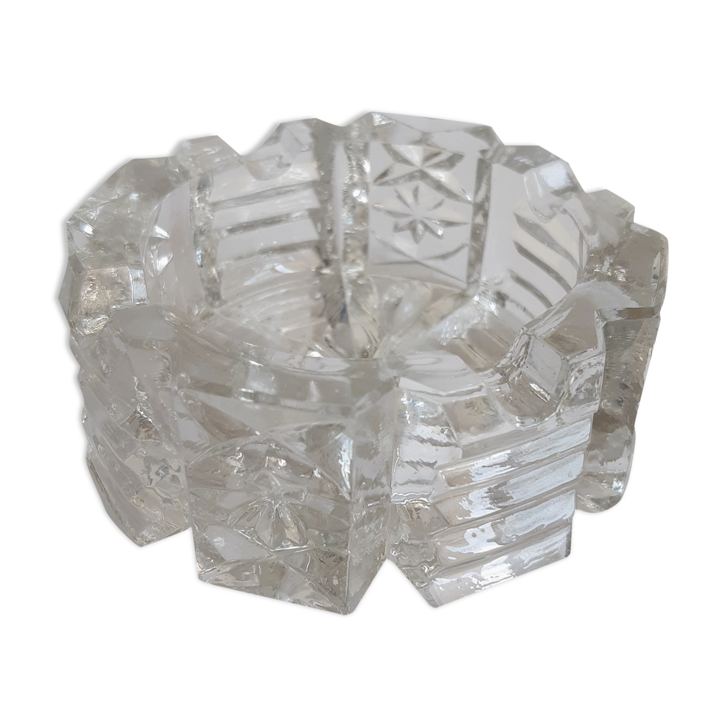 Vintage crystal ashtray