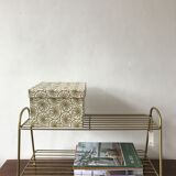 Gold metal shelf