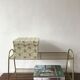 Gold metal shelf
