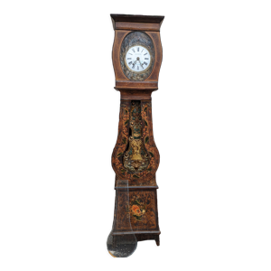 Horloge comtoise polychrome avec