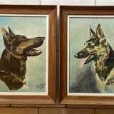 oil on canvas - Pair forming a pendant signed J. Richard