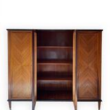 Armoire/bibliothèque en bois, années 1950/60