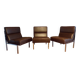Trio de chauffeuses vinco en simili-cuir