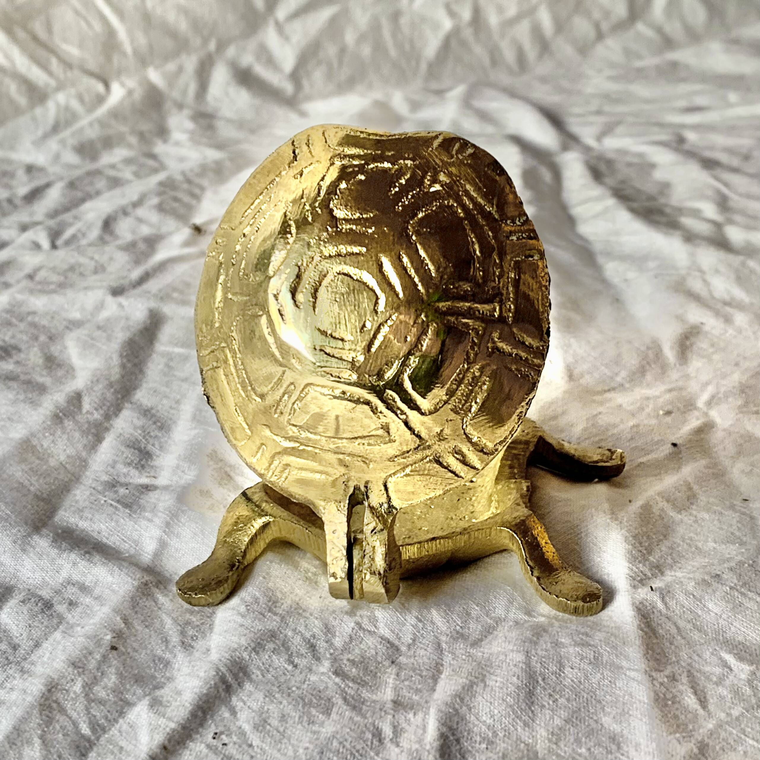 Brass "turtle" ashtray