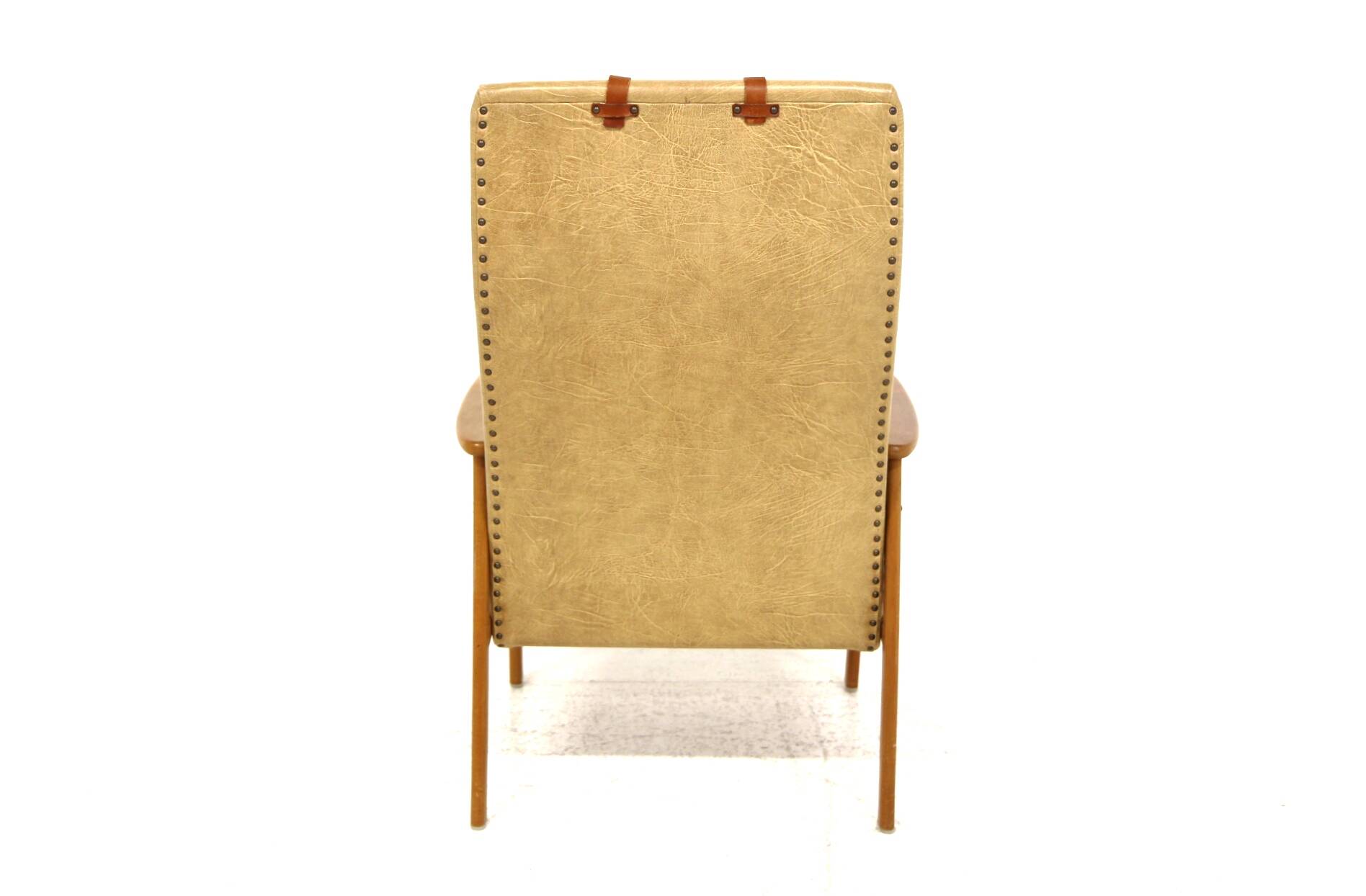 Scandinavian leatherette armchair, Sweden, 1960