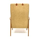 Scandinavian leatherette armchair, Sweden, 1960