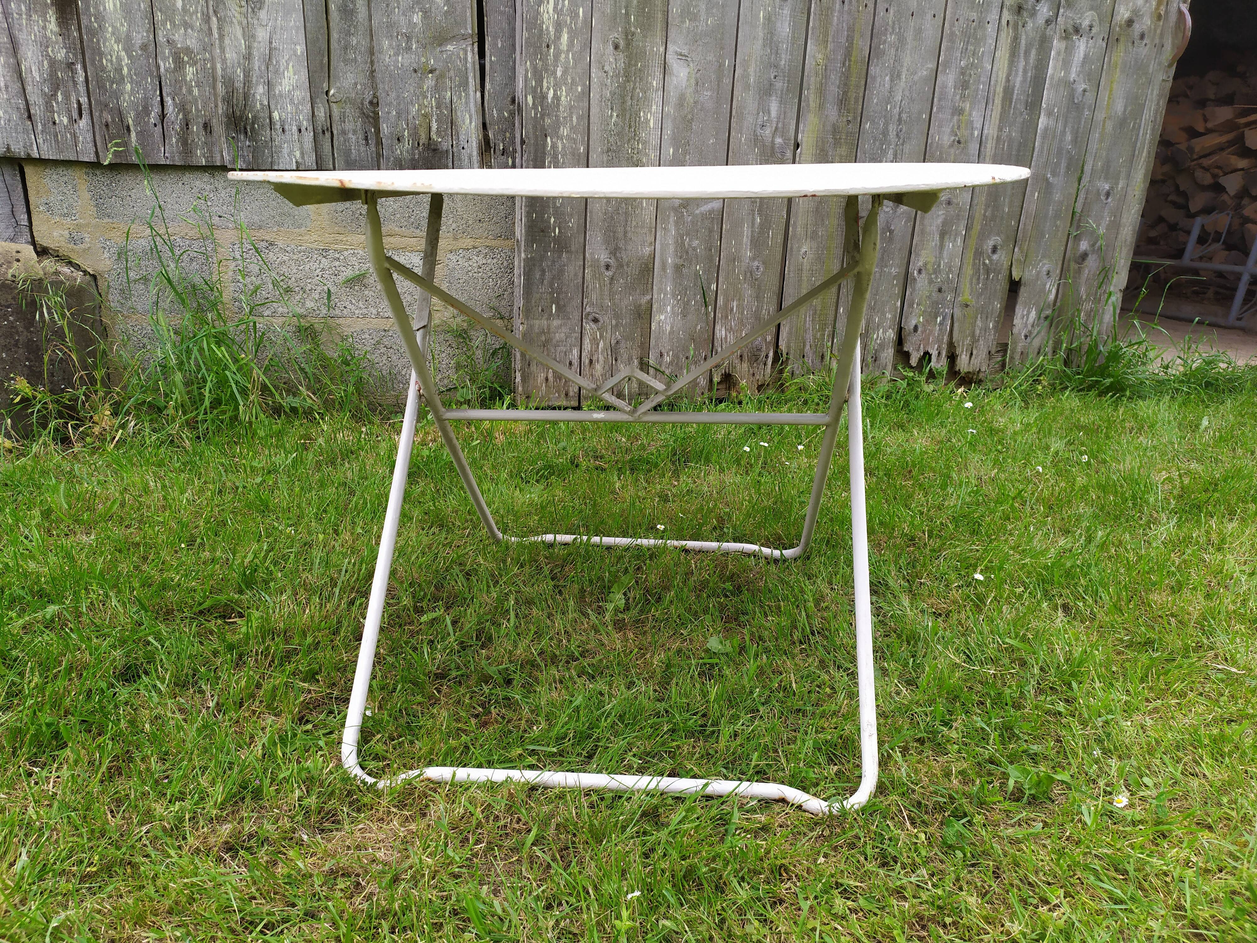 Iron garden table