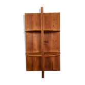 Pair of wooden corner shelves