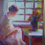 Peinture à l'huile signée