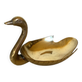 Vide poche cygne en laiton