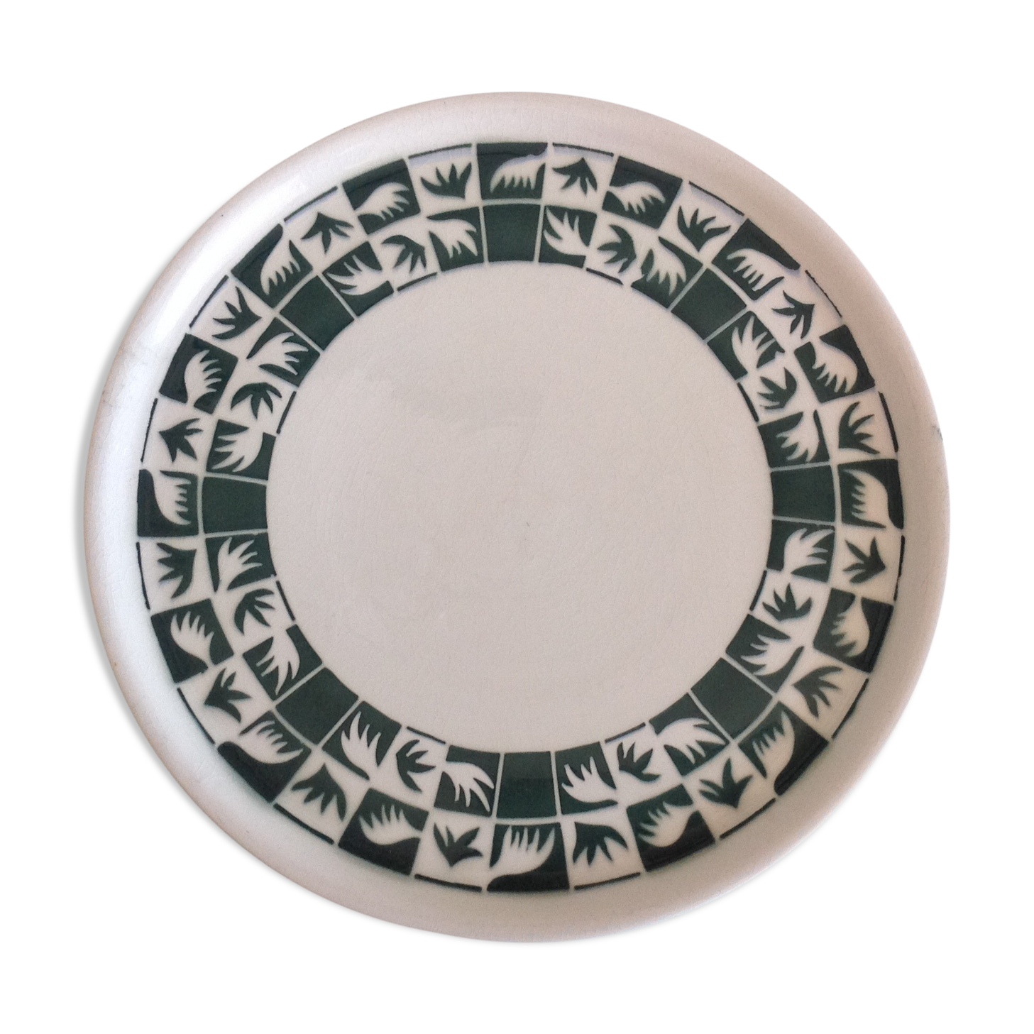 Tarte dish of Sarreguemines faienceries vintage 50s-60s