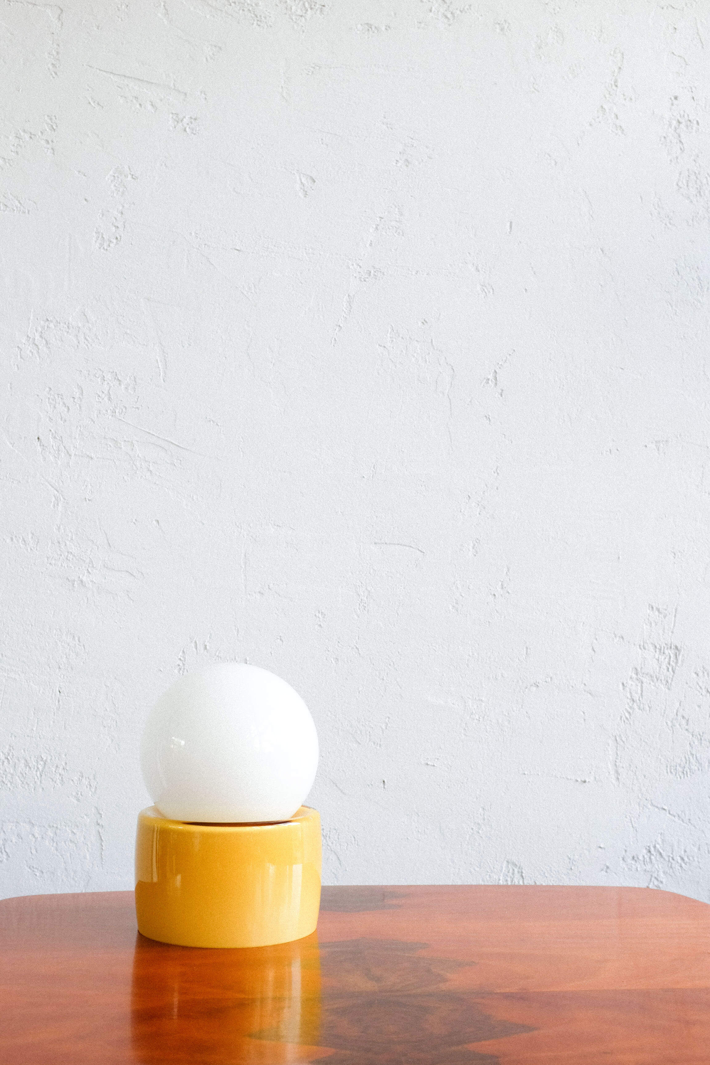 Czechoslovak glass table lamp by Osvětlovací Sklo, 1970s