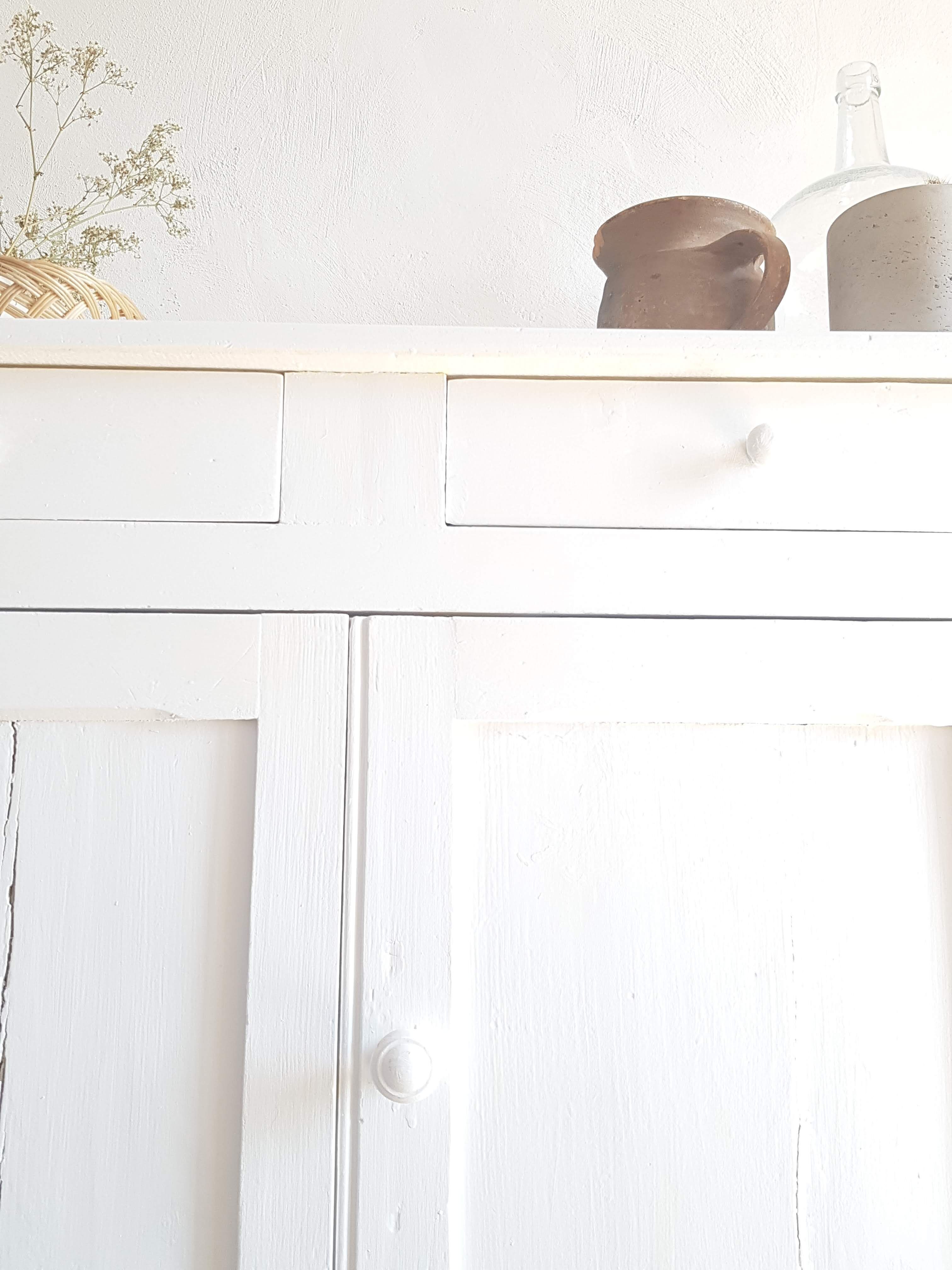 Old white Parisian buffet