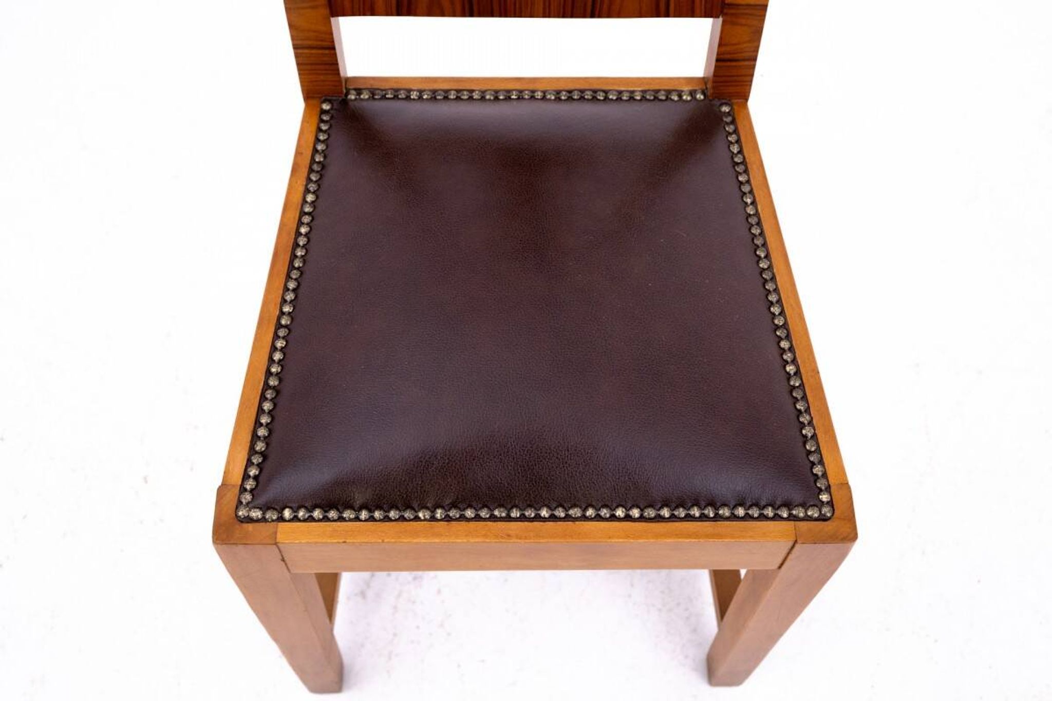 Un ensemble de chaises Art Déco, années 1940, Pologne.