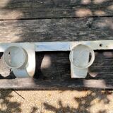 Wall door in industrial style metal.