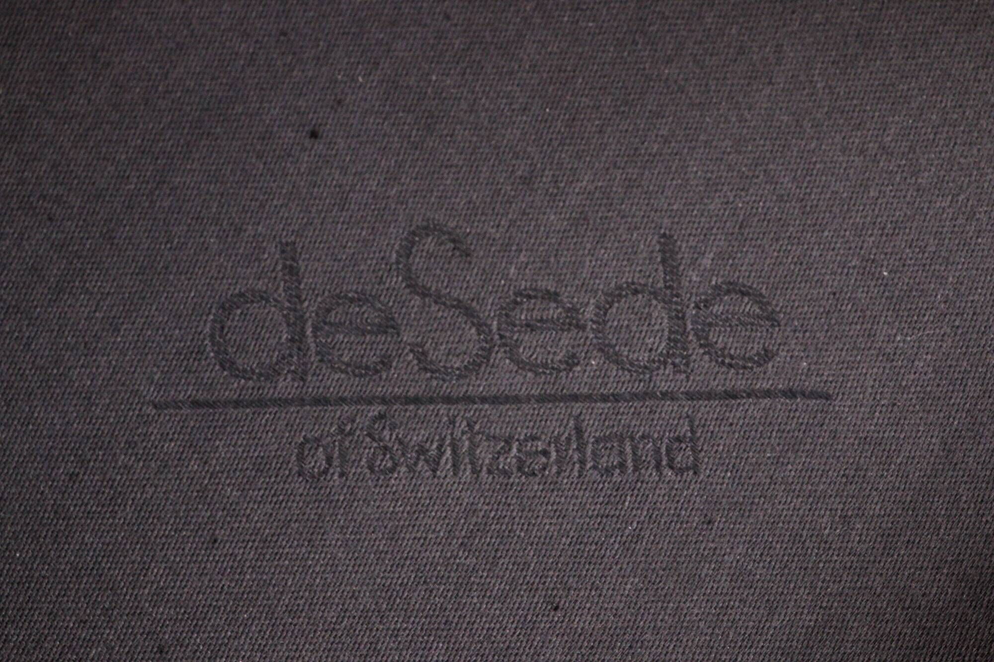 De Sede DS 50 Relax armchair with Hocker leather Petrol colour, 1980 Switzerland