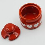 Waechtersbach vintage mustard pot with heart design