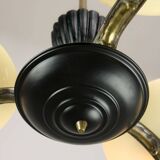 Lustre figuratif Art Déco en laiton français, 1930