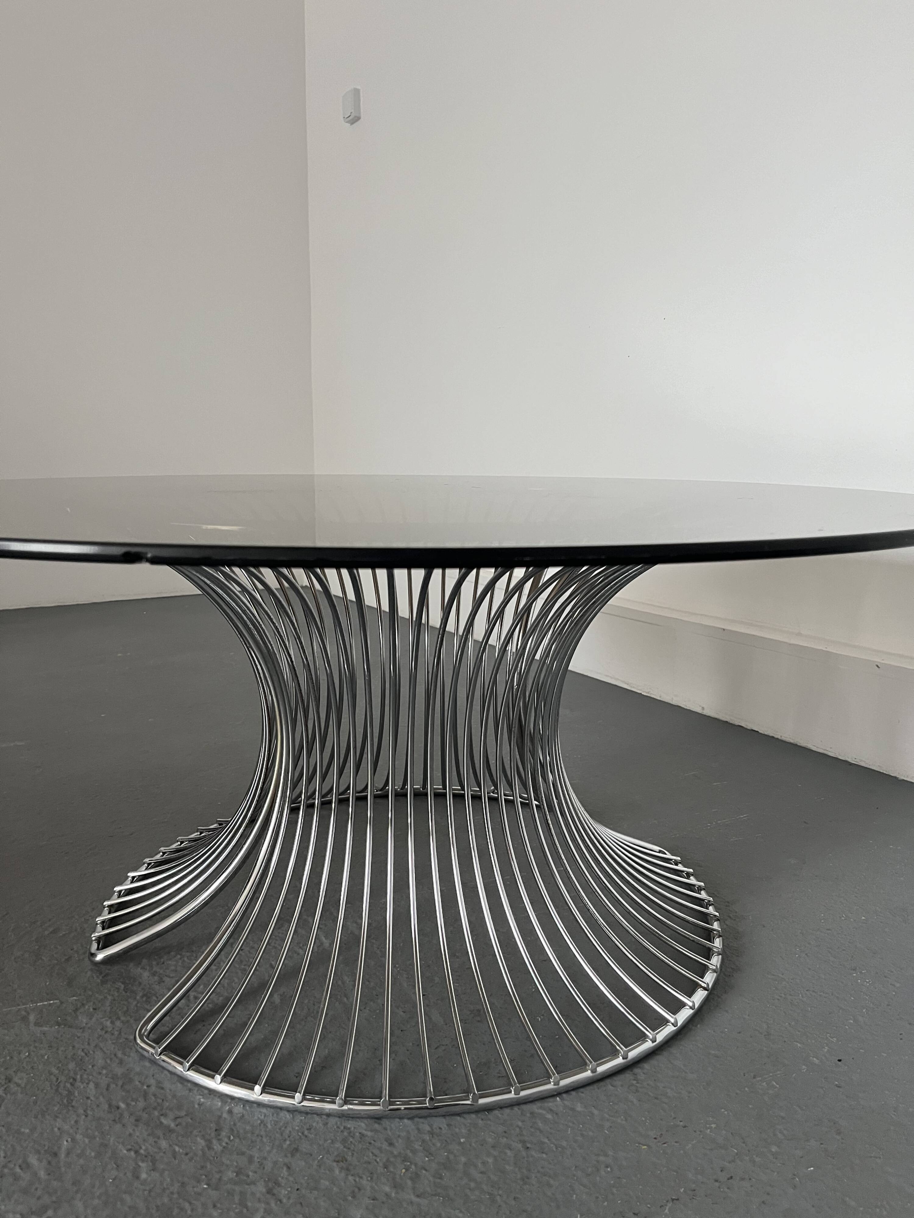 Coffe table smoke glass,1980s