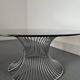 Table basse en verre fumé, années 1980