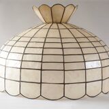 Giant mother-of-pearl mica pendant light