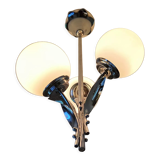 Chromed petal chandelier 1970