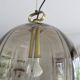 Peill & putzler suspension smoked glass and brass 70s