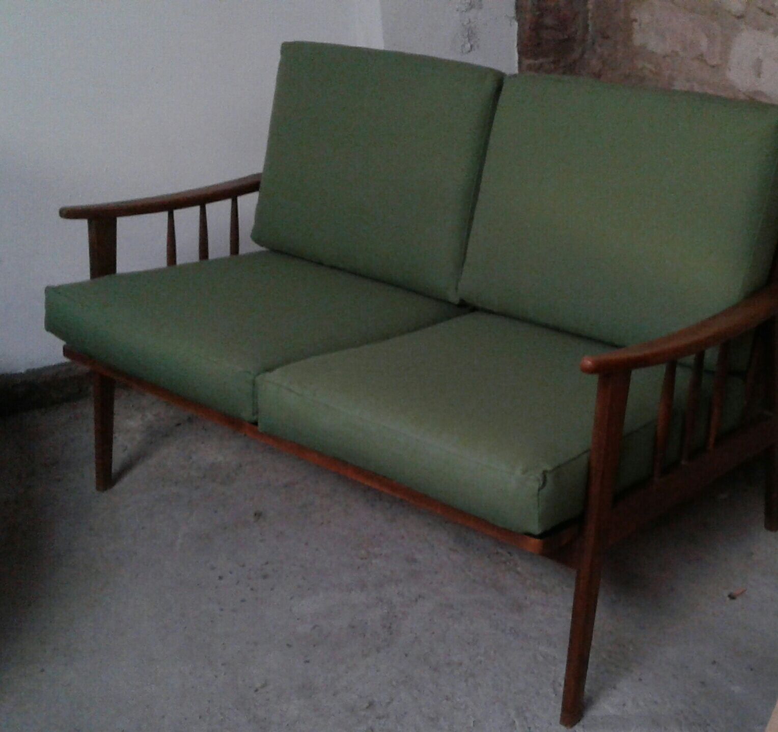 Sofa seat 2 places 60s vintage
