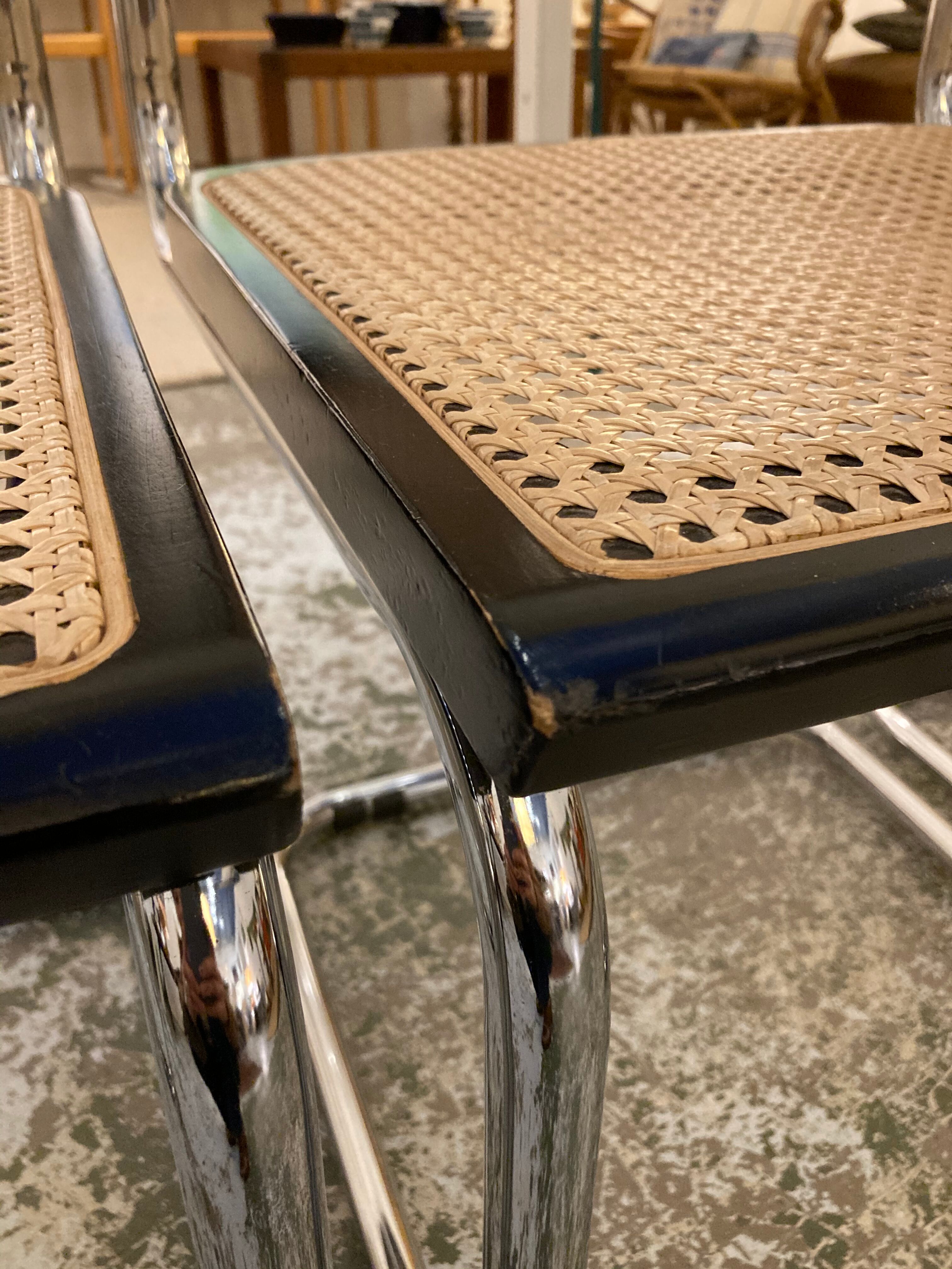 Series of 4 chairs B32 Cesca de Breuer