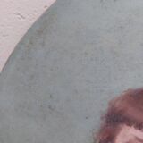 Portrait painting to young girls oil on canvas 19th