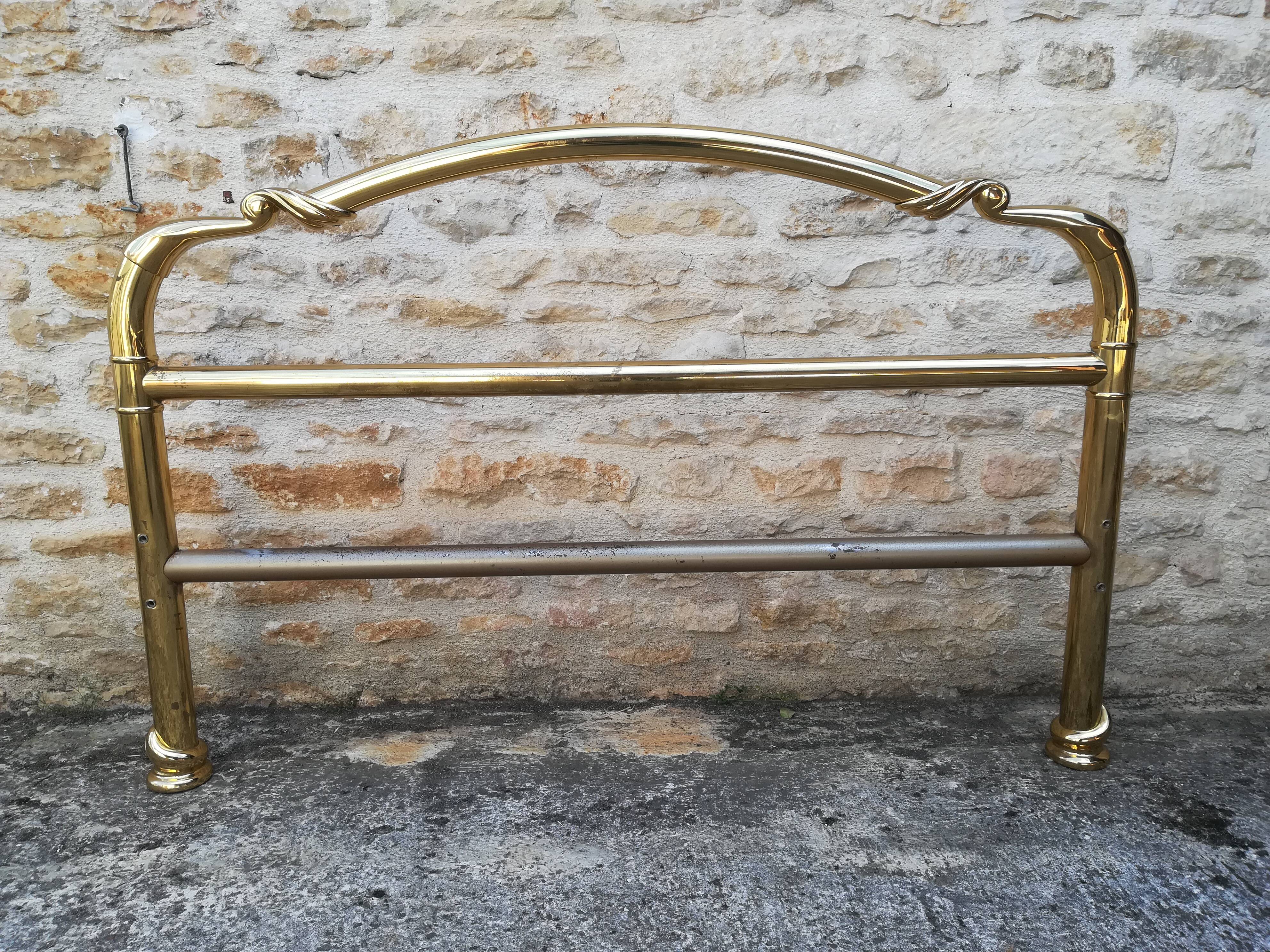 brass bed