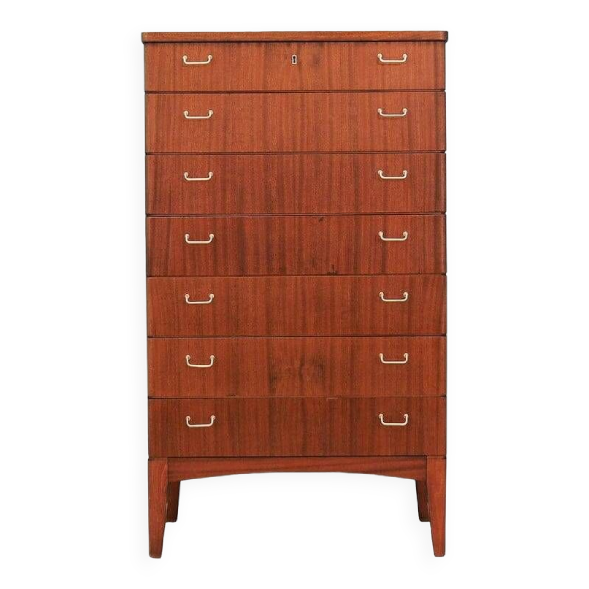Mahogany chest of drawers, Scandinavian design, 1970s, production: Denmark