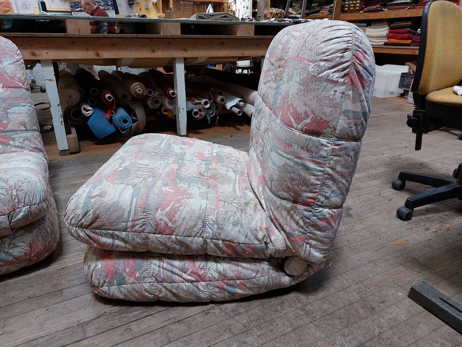 Ensemble de salon modulable vintage - Canapé 2 places + chauffeuse 1 place