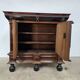 Beautiful 17th-century Dutch cabinet in rosewood and ebony marquetry.