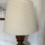 Brutalist wooden lamp