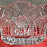 Klein Michel for Baccarat: chiseled crystal bowl circa 1950