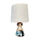 Lampe cow girl jersey pottery