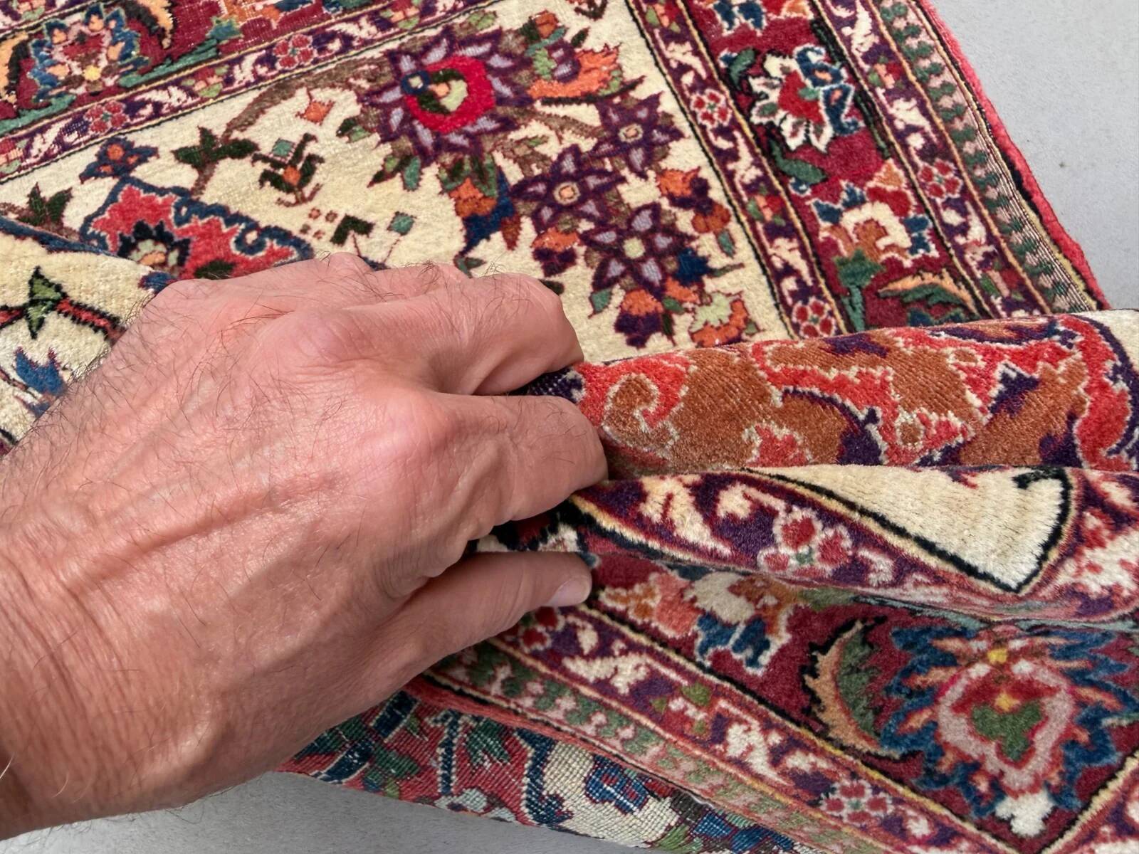 Vintage tribal rug 74x100 cm, medium, tribal oriental carpet 2545