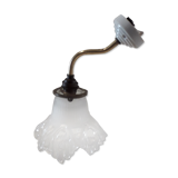 Applique tulipe dentelle en verre