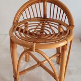 Low bamboo stools