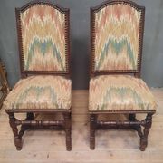 Paire de chaises d'époque Louis XIII