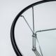 Post-Modern round glass and steel coffeetable attributed to Niels Bendtsen
