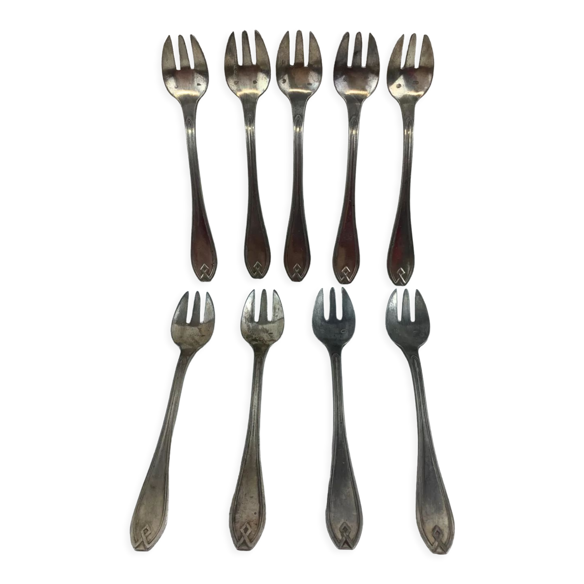 9 art deco style dessert forks
