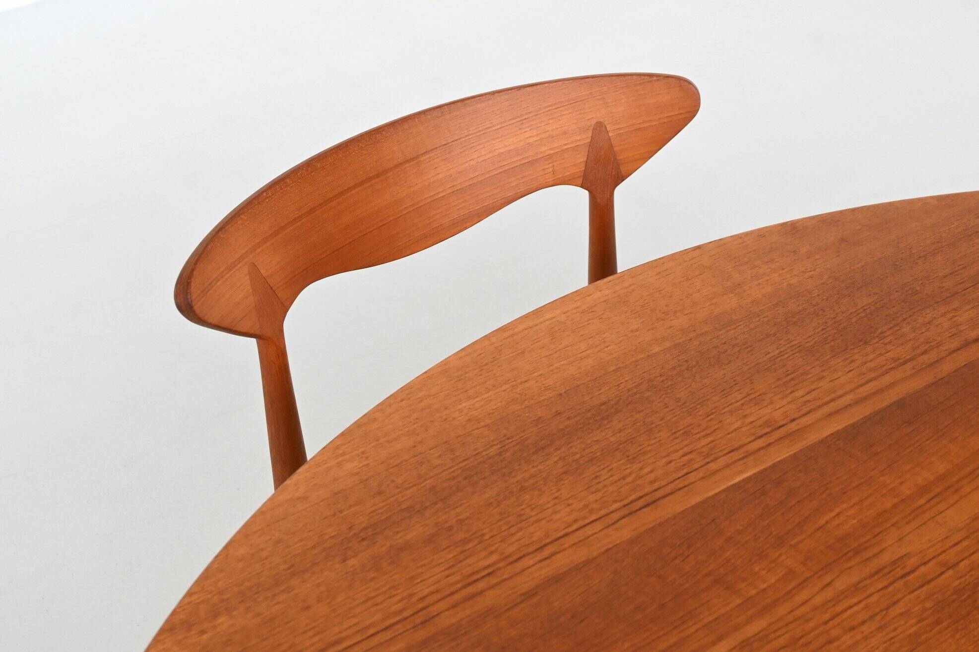 France & Son round dining table in teak Cado Denmark 1960