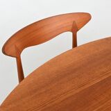France & Son round dining table in teak Cado Denmark 1960