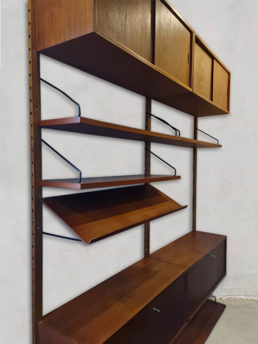 Midcentury Danish design wall unit shelf Poul Cadovius Royal System