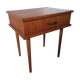 "Brissac" model bedside table veneer teak feet vintage spindles 50 60
