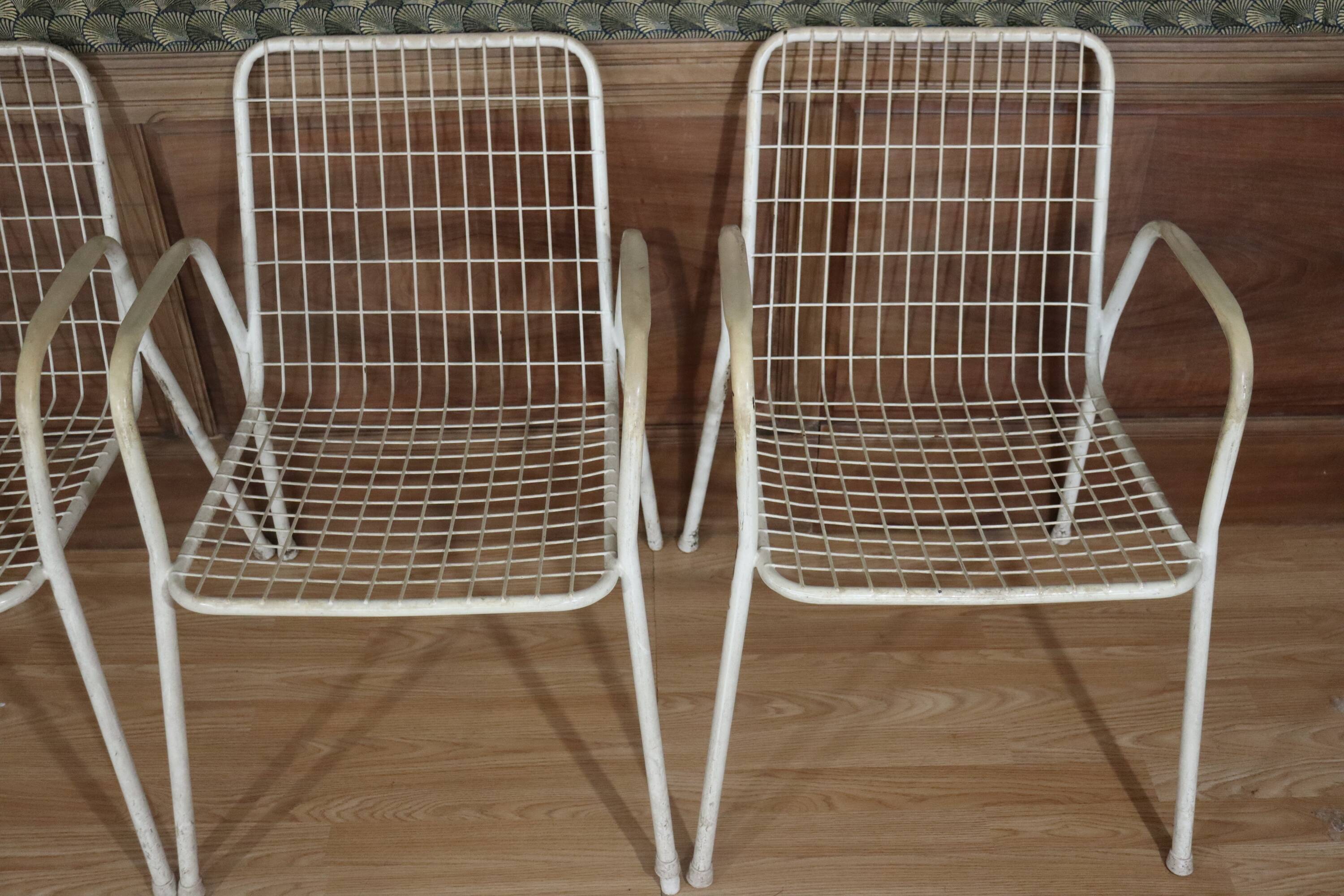 Series of 4 EMU armchairs model Rio 1960's